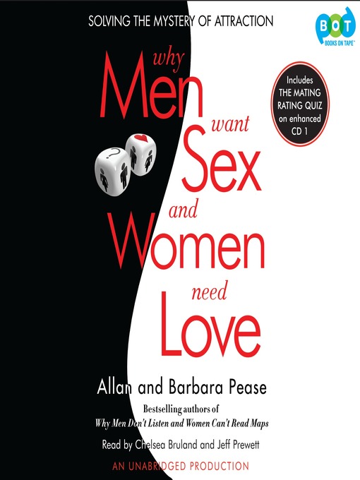 Title details for Why Men Want Sex and Women Need Love by Barbara Pease - Available